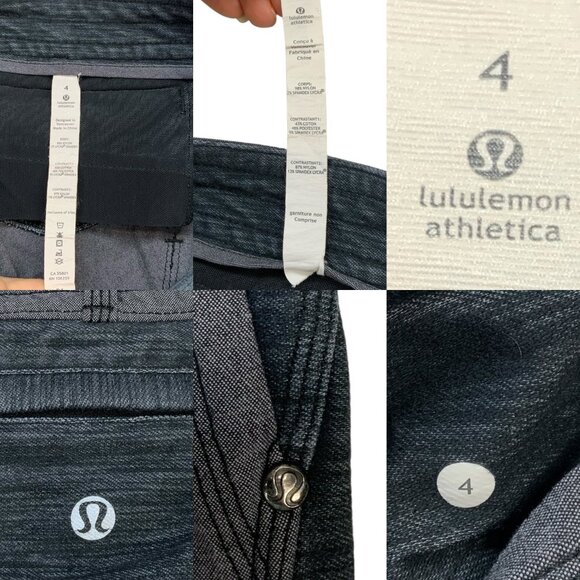 Lululemon Ride On Pant 4 Black Fossil Gray W5734S - Picture 3 of 14